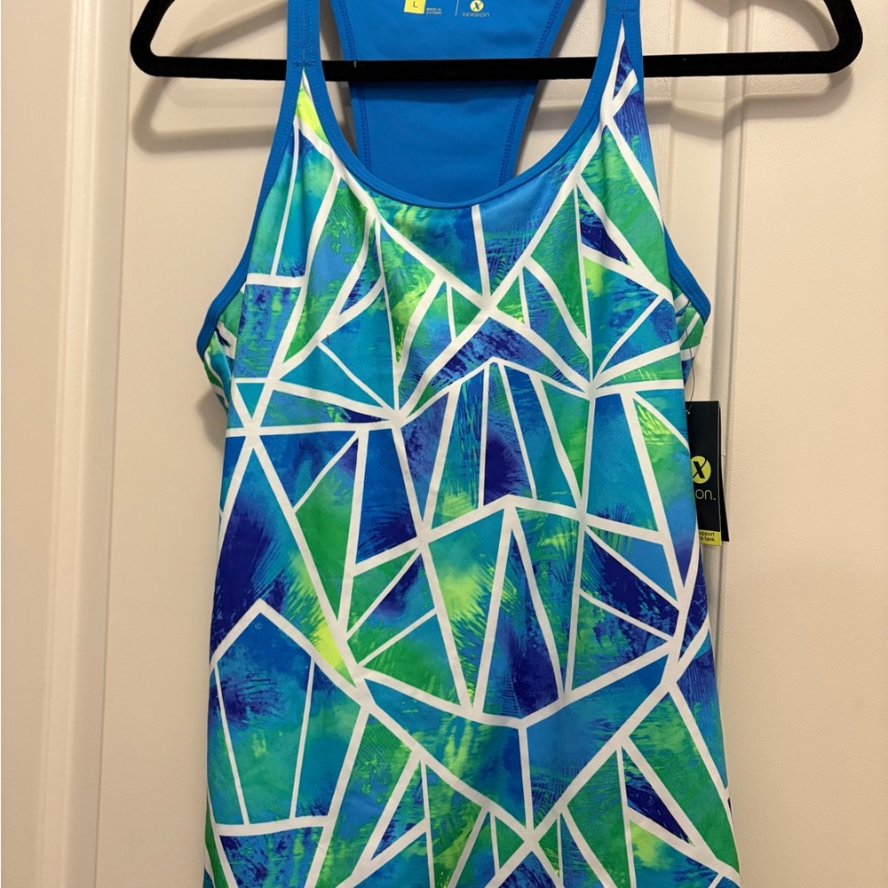 Xersion Blue Activewear Top - Picture 2 of 9